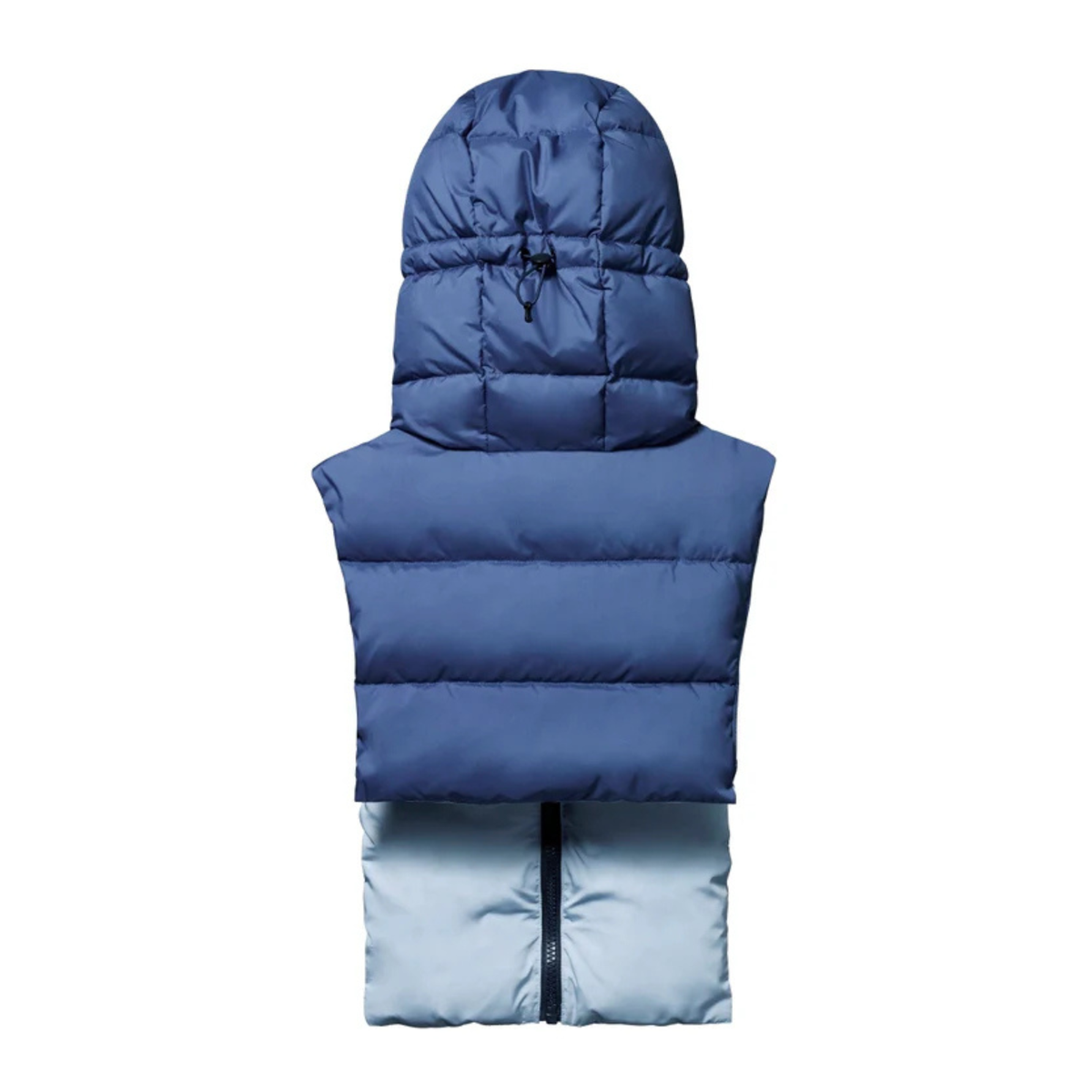 Capuche en doudoune - Bleu et bleu glacier