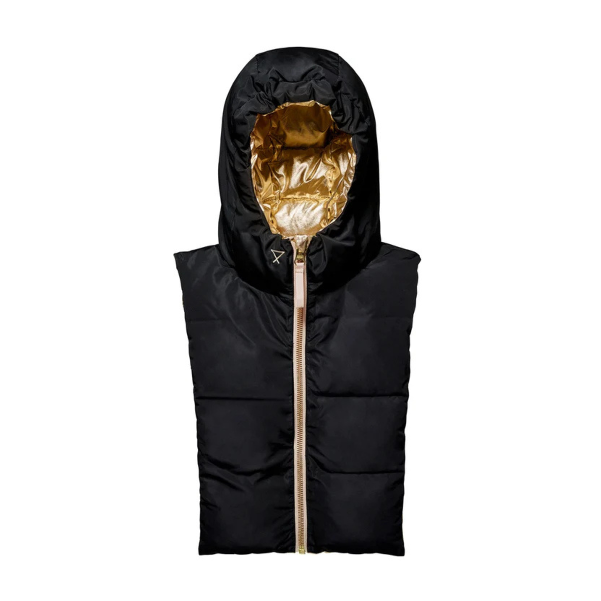 Capuche en doudoune - Doré et noir