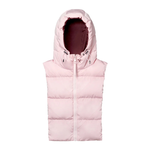 Capuche en doudoune - Rose et bordeaux