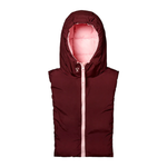 Capuche en doudoune - Rose et bordeaux