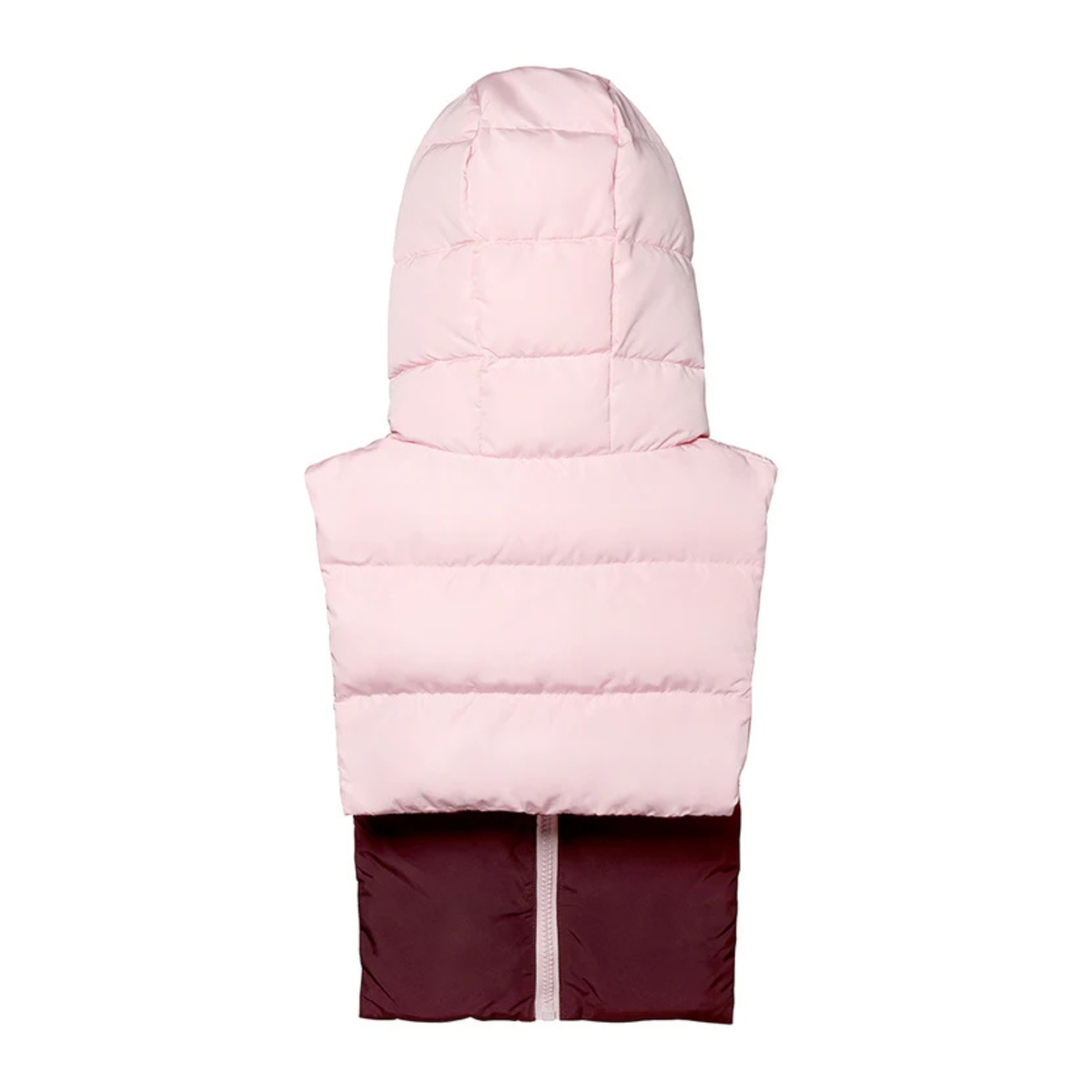 Capuche en doudoune - Rose et bordeaux
