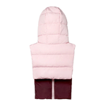 Capuche en doudoune - Rose et bordeaux