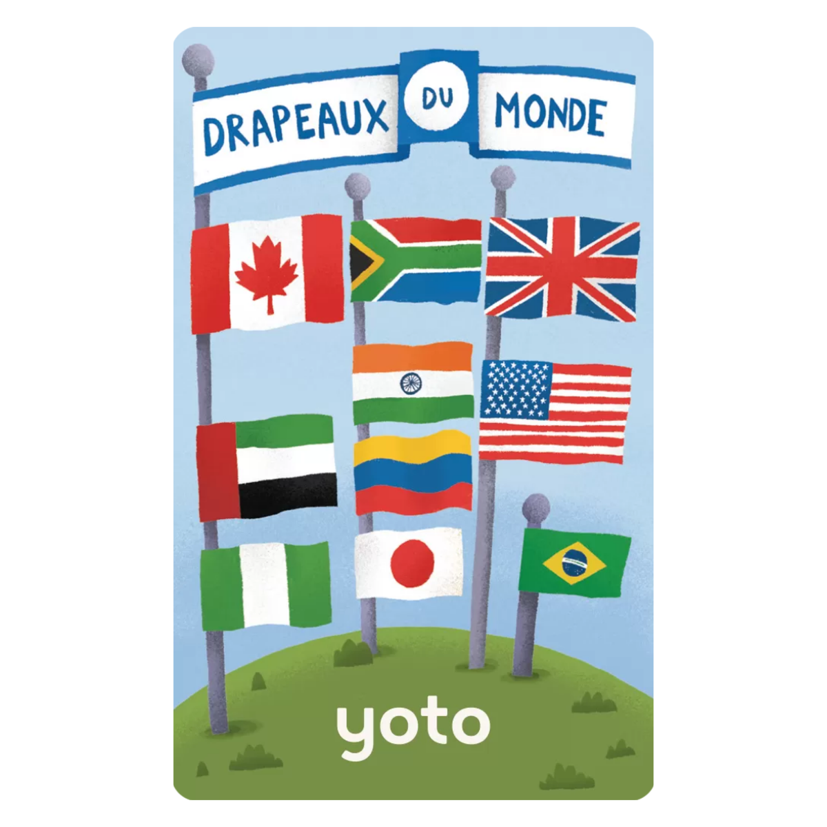 Carte - Drapeaux du monde