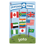 Carte - Drapeaux du monde