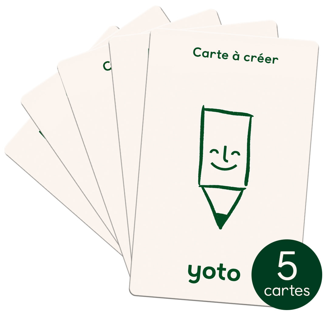 Pack - 5 cartes à créer