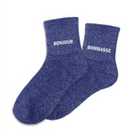 Chausettes Bonjour Bombasse TU - Bleu Marine