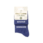 Chausettes Bonjour Bombasse TU - Bleu Marine
