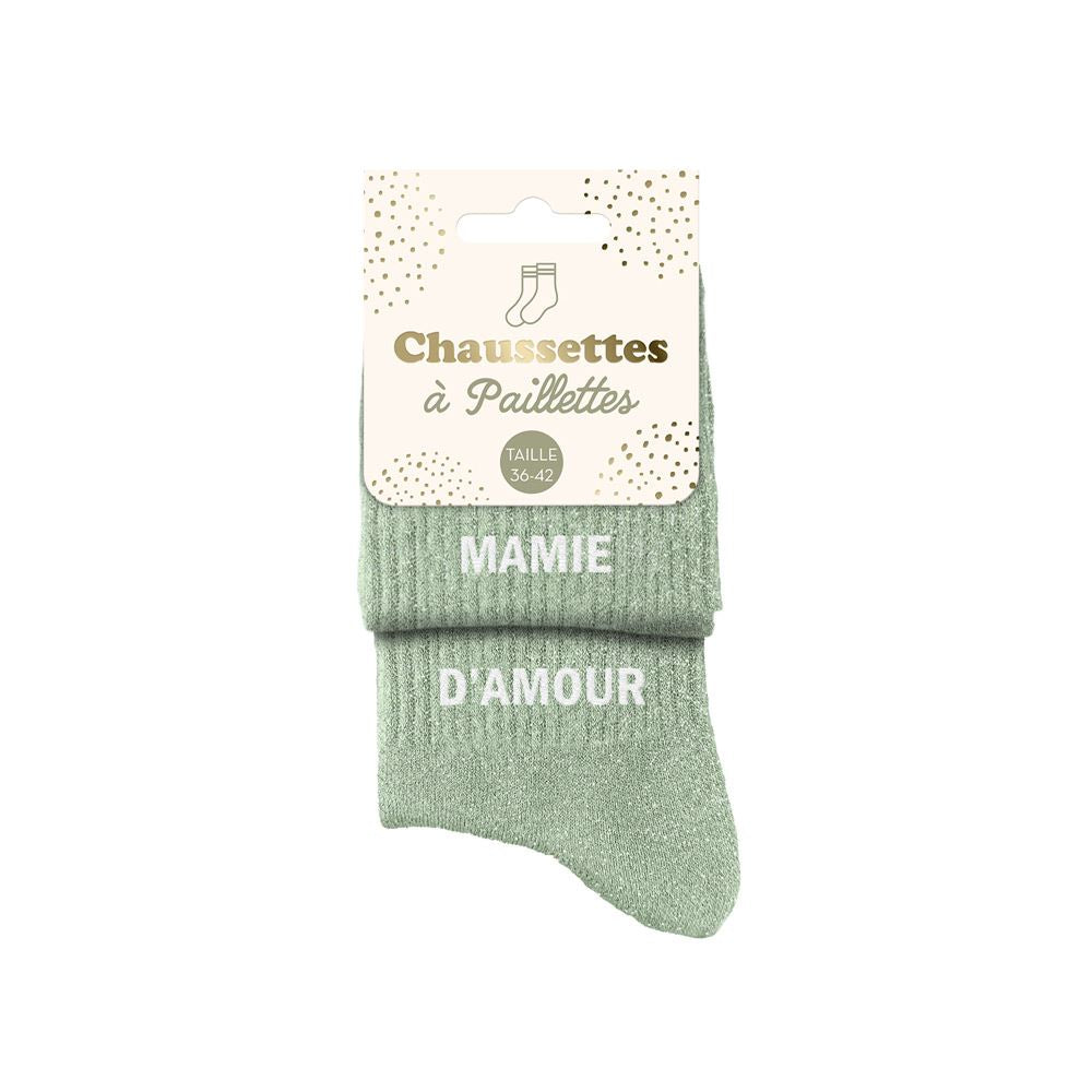 Chausettes Mamie d'Amour TU - Vert