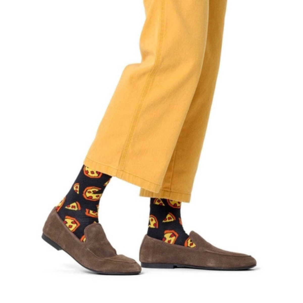 Chaussettes noires - Pizza Pixélisées