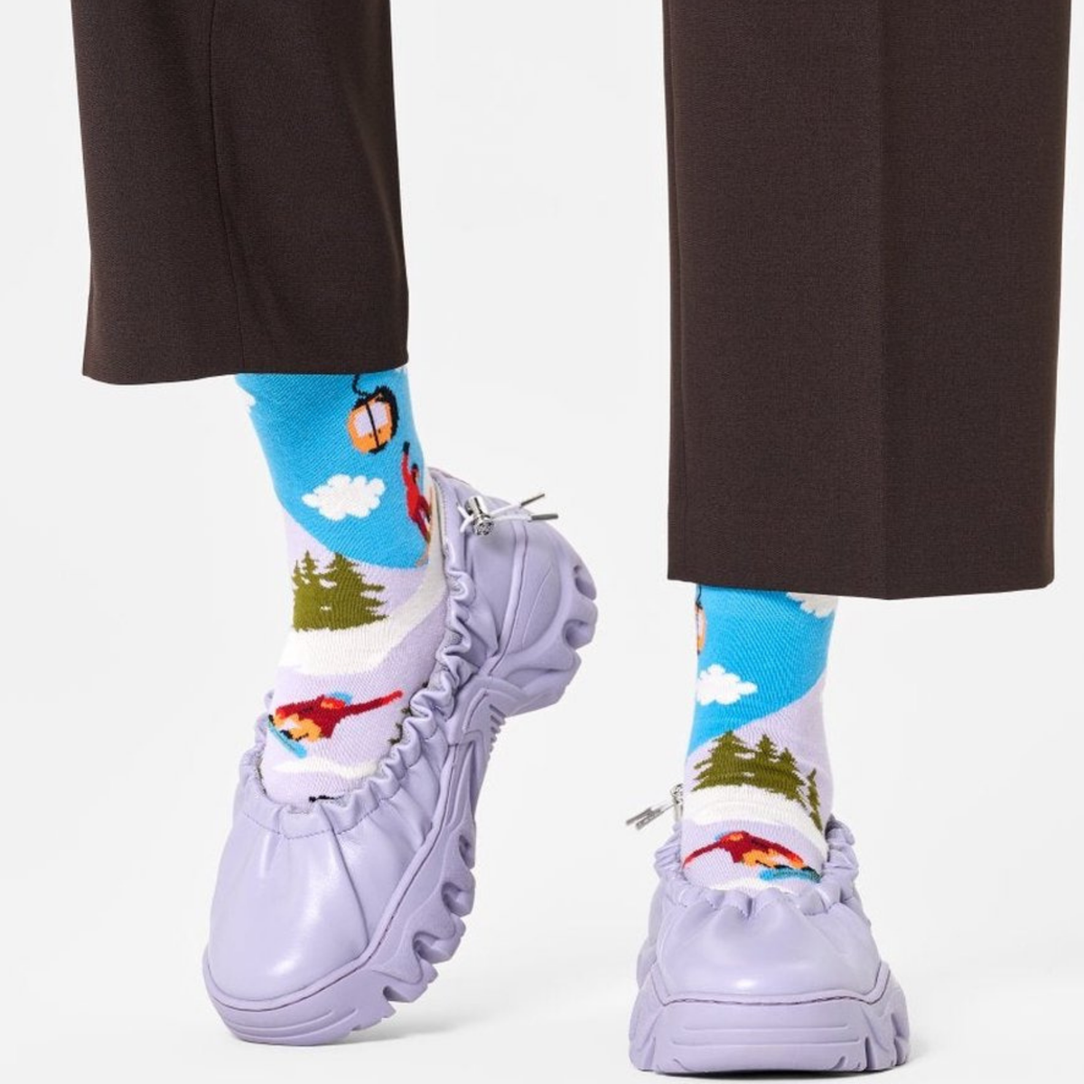 Chaussettes bleues - Snowboard