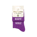 Chaussettes Beauté Fatale TU - Violet