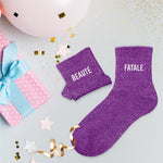 Chaussettes Beauté Fatale TU - Violet