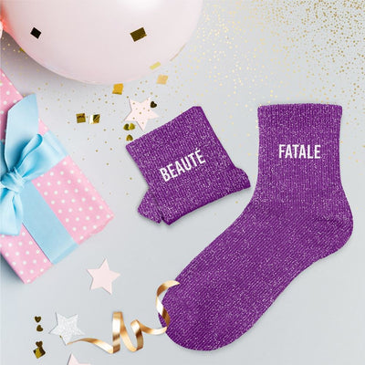 Chaussettes Beauté Fatale TU - Violet