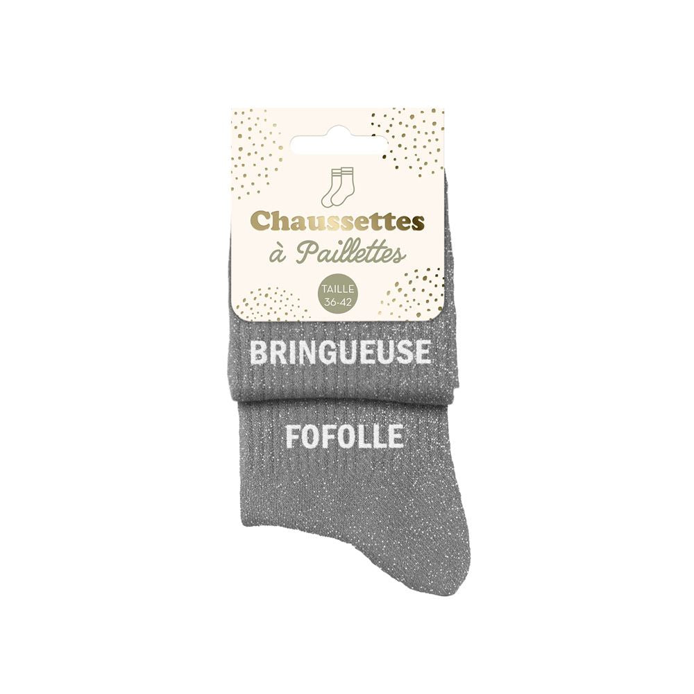 Chaussettes Bringueuse & Fofolle TU - Gris
