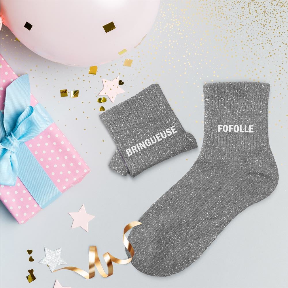 Chaussettes Bringueuse & Fofolle TU - Gris