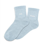Chaussettes Duo Girl Power TU - Bleu Ciel