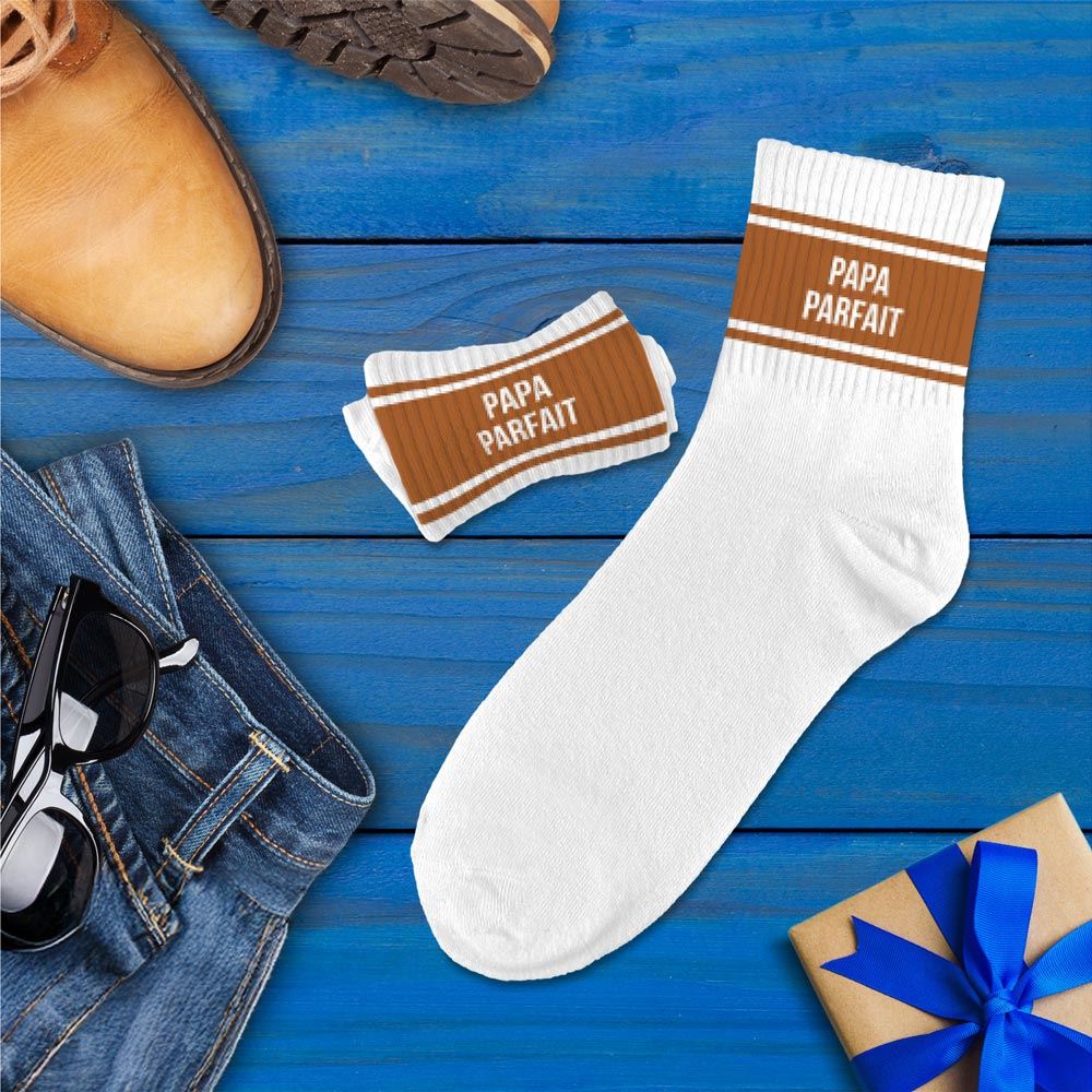 Chaussettes Homme à bandes TU - Papa Parfait