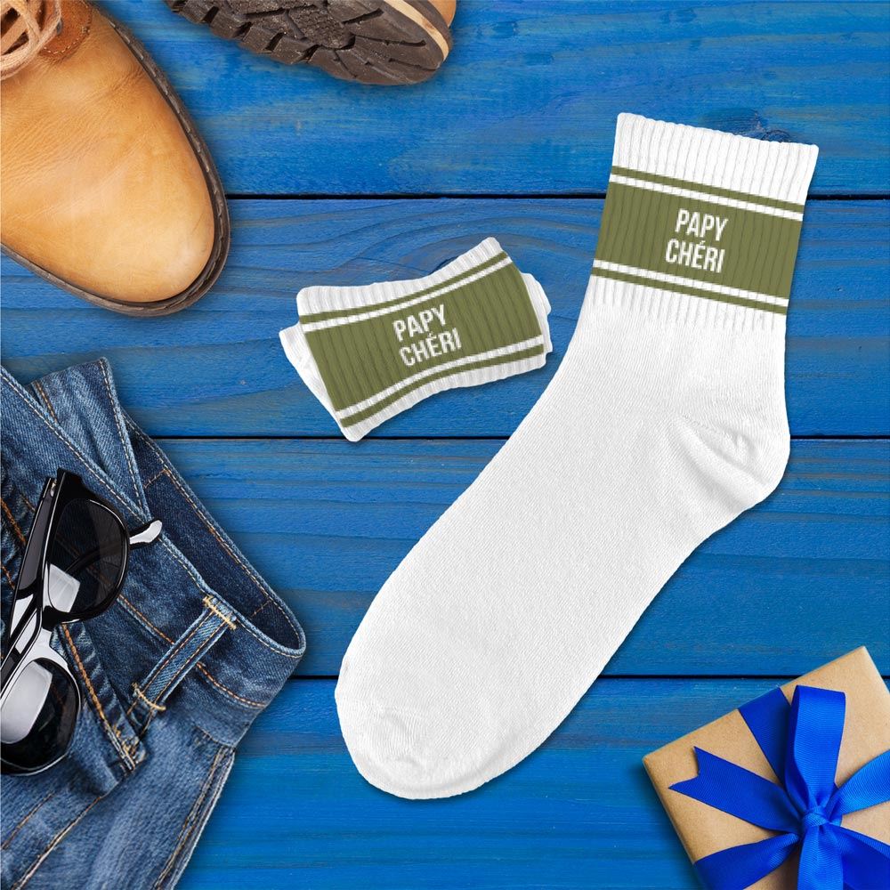Chaussettes Homme à bandes TU - Papy Chéri