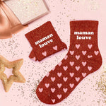 Chaussettes Maman Louve - Rouge