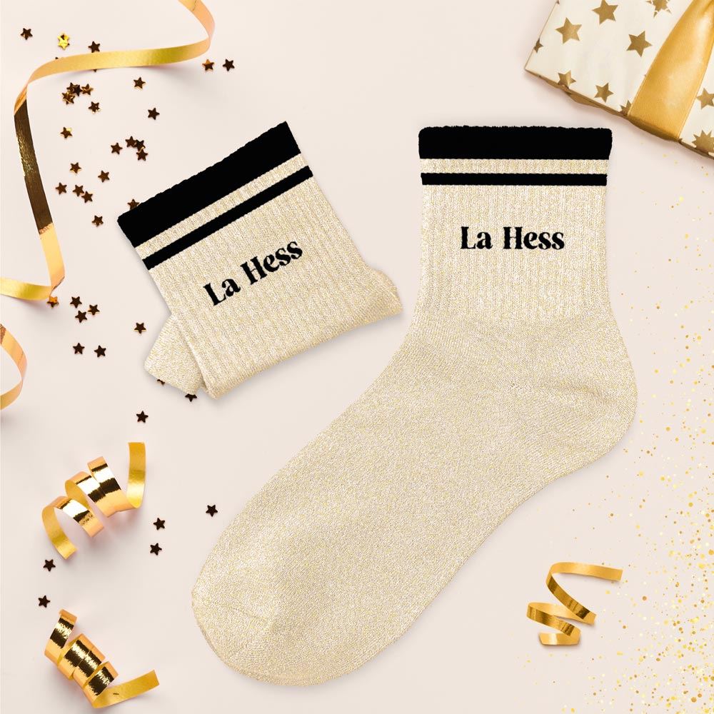 Chaussettes Paillettes à bandes TU - La Hess