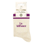 Chaussettes Paillettes à bandes TU - La Kiffance