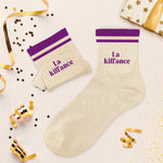 Chaussettes Paillettes à bandes TU - La Kiffance