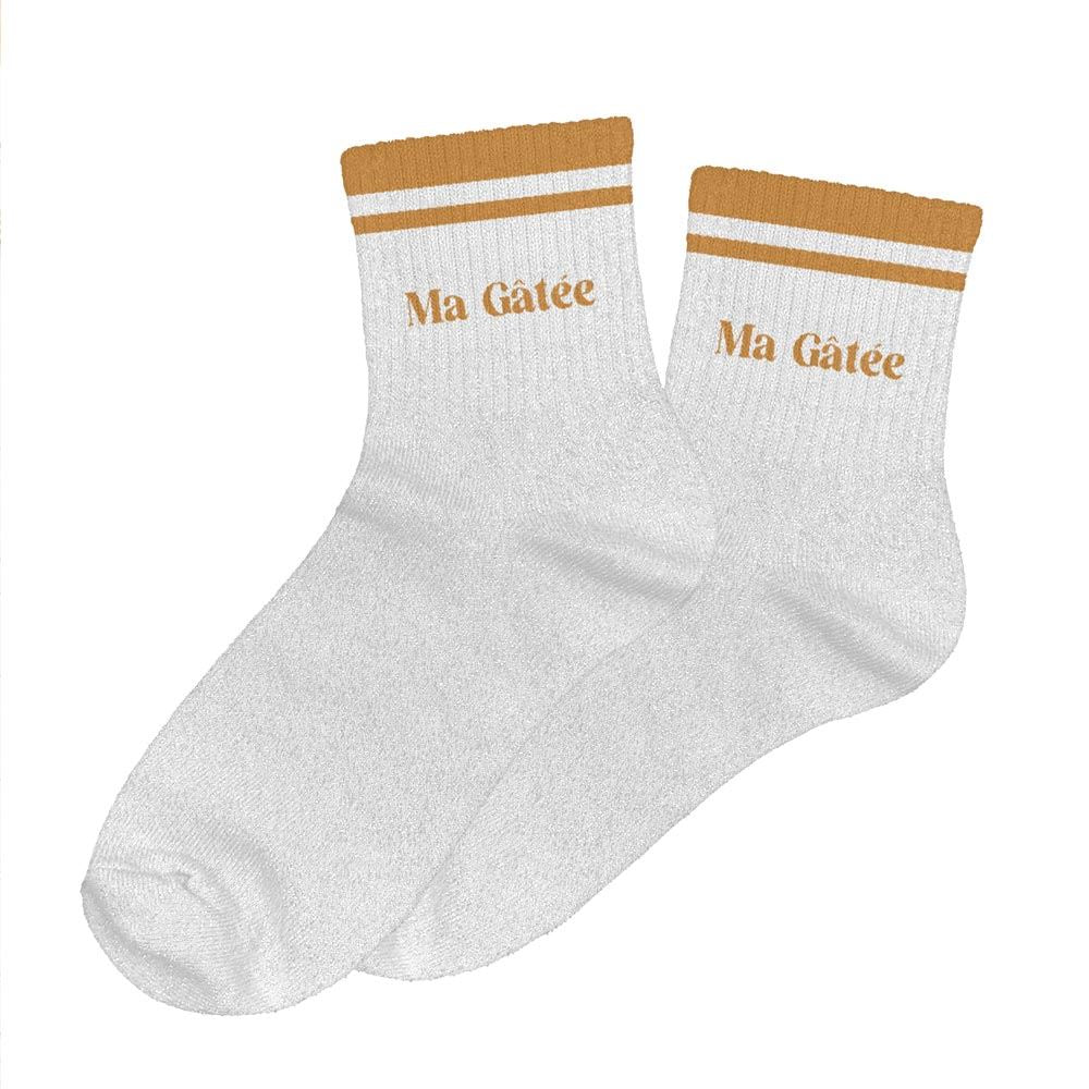 Chaussettes Paillettes à bandes TU - Ma gâtée