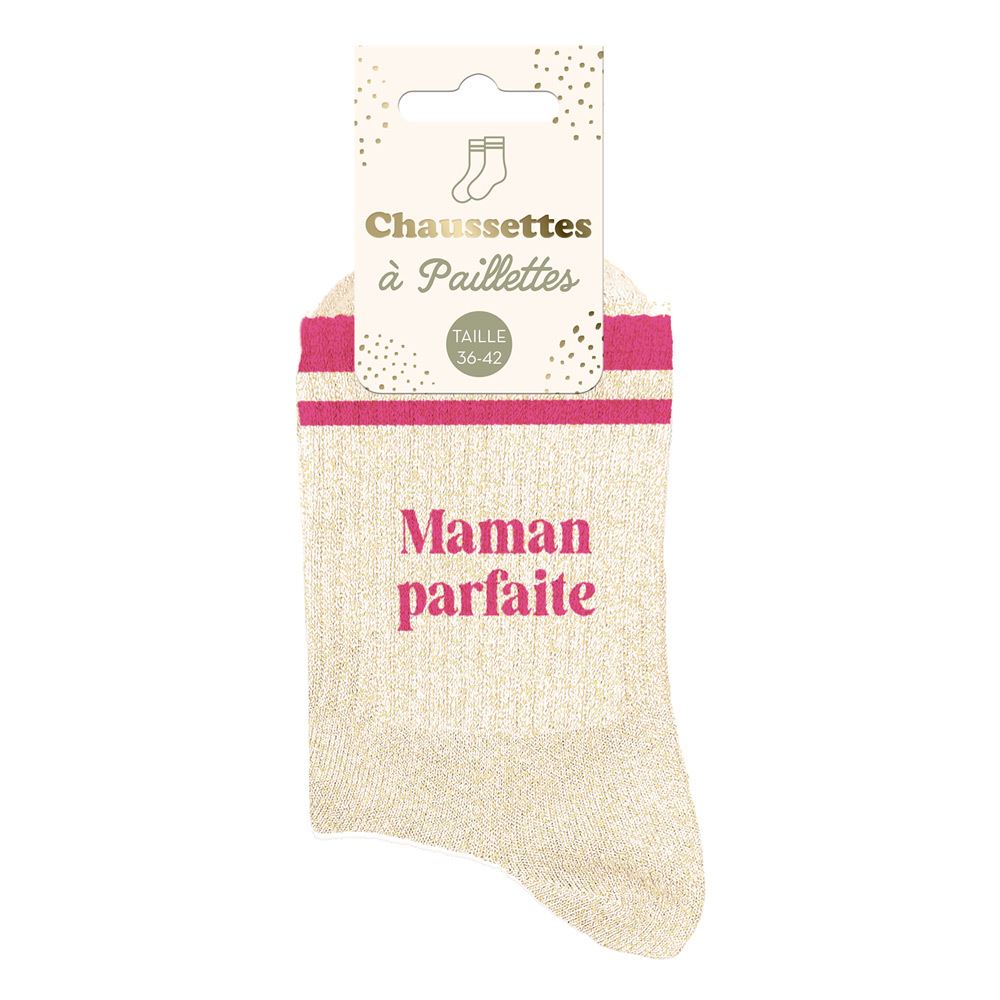 Chaussettes Paillettes à bandes TU - Maman Parfaite