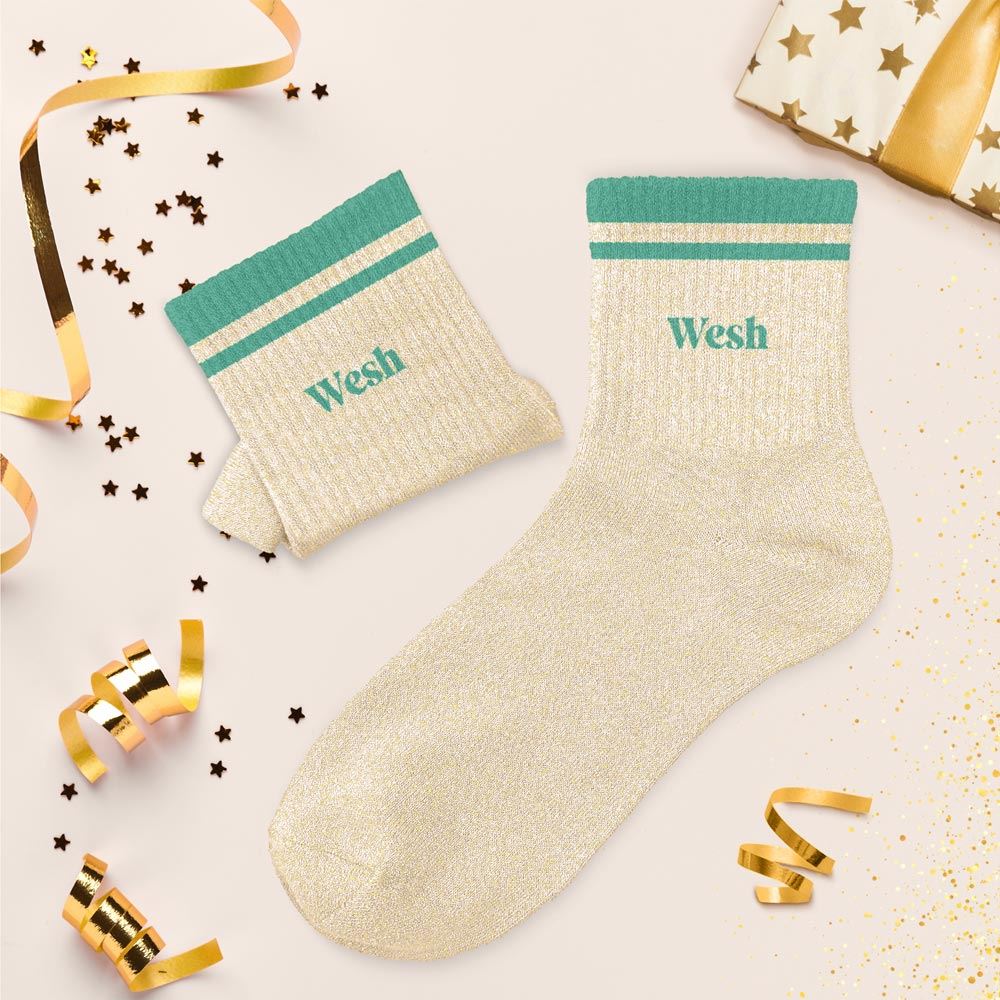 Chaussettes Paillettes à bandes TU - Wesh