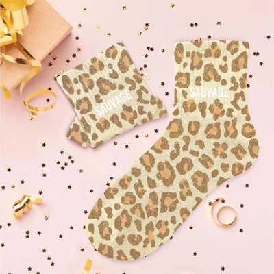 Chaussettes Sauvage TU - Léopard
