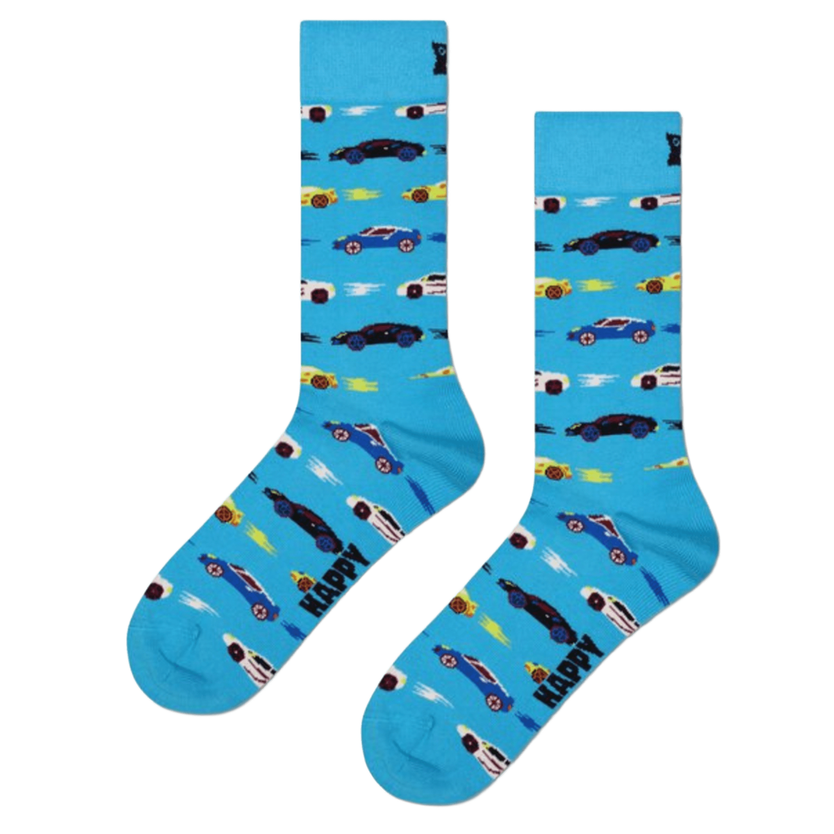 Chaussettes bleues - Voitures