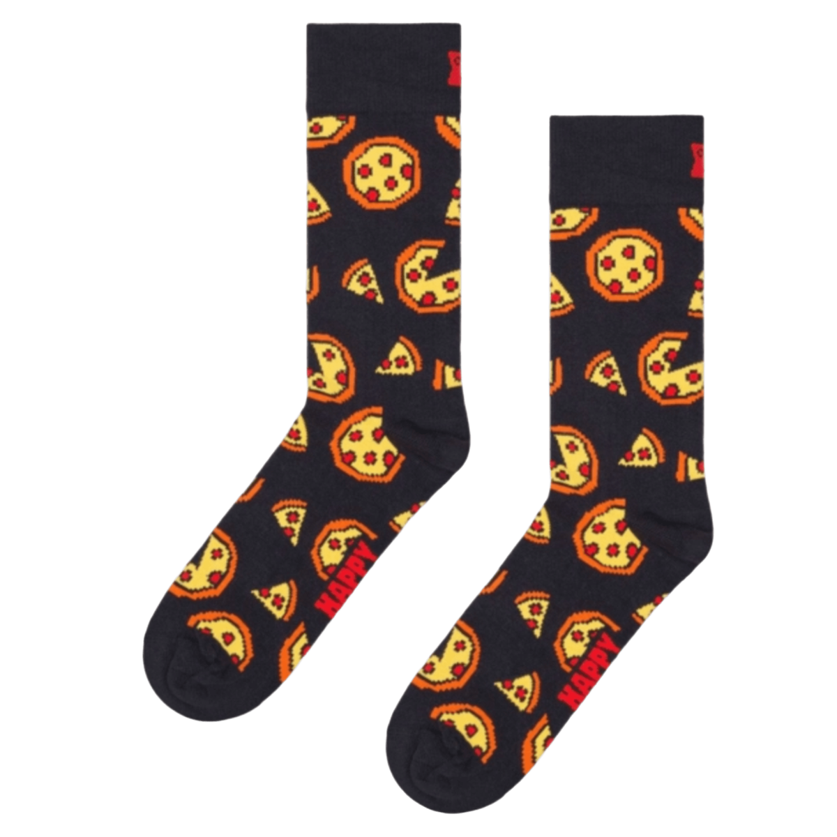 Chaussettes noires - Pizza Pixélisées