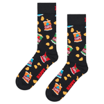 Chaussettes noires - Sachets de Chips