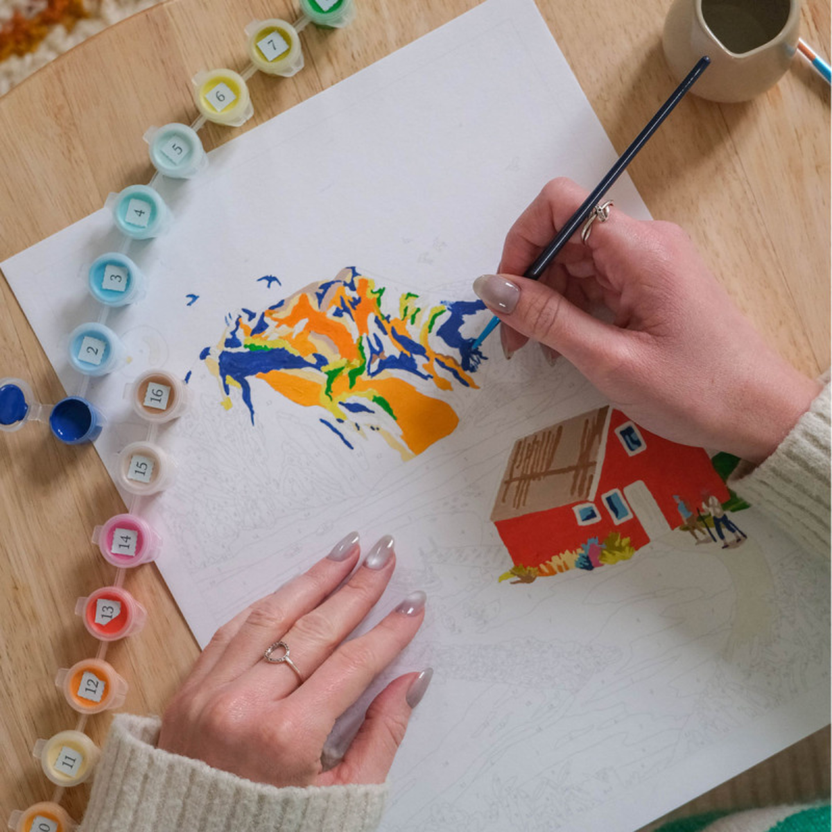 Coffret peinture au numéro - Petit Pinceau - Norvège