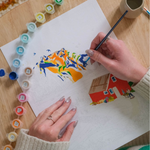 Coffret peinture au numéro - Petit Pinceau - Norvège