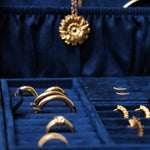 Boîte à Bijoux Denise - Velours Bleu