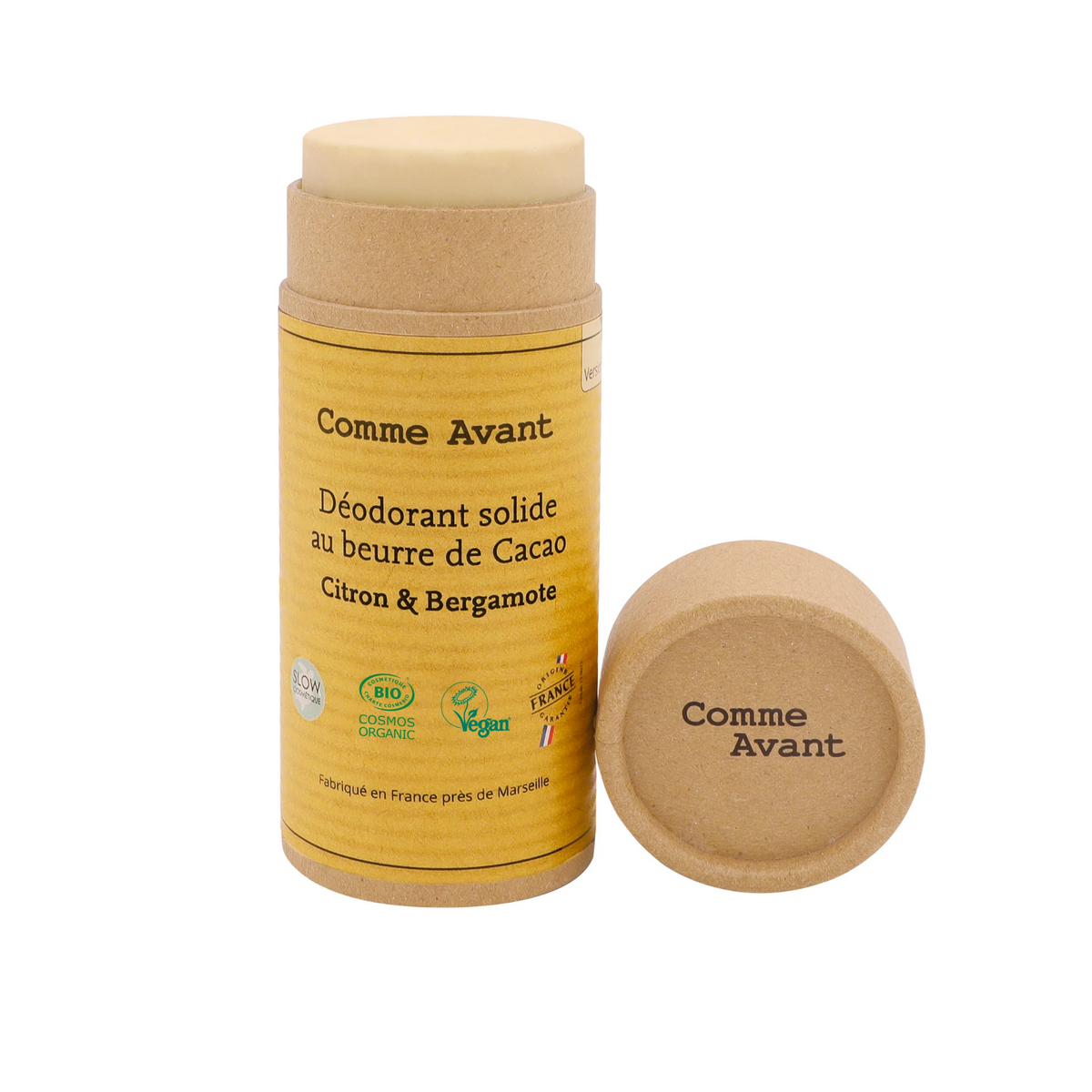 Déodorant solide au beurre de Cacao - Citron & Bergamote