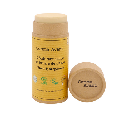 Déodorant solide au beurre de Cacao - Citron & Bergamote