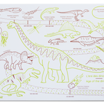 Coloriage effaçable et réutilisable - Ère des dinosaures