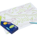 Coloriage effaçable et réutilisable - Ère des dinosaures