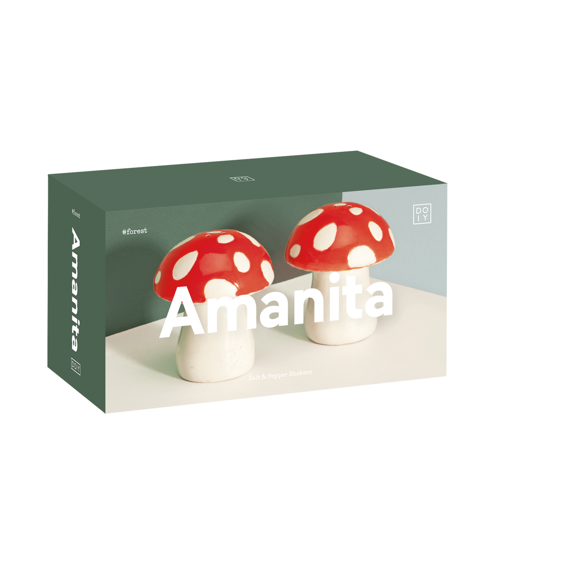 Duo Salière & Poivrière "Amanite Rouge" – Champignon Fantaisie