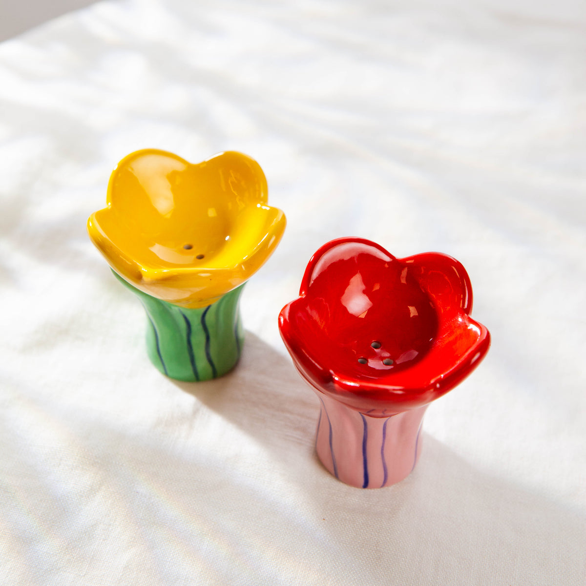 Salière et Poivrière - Fleurs