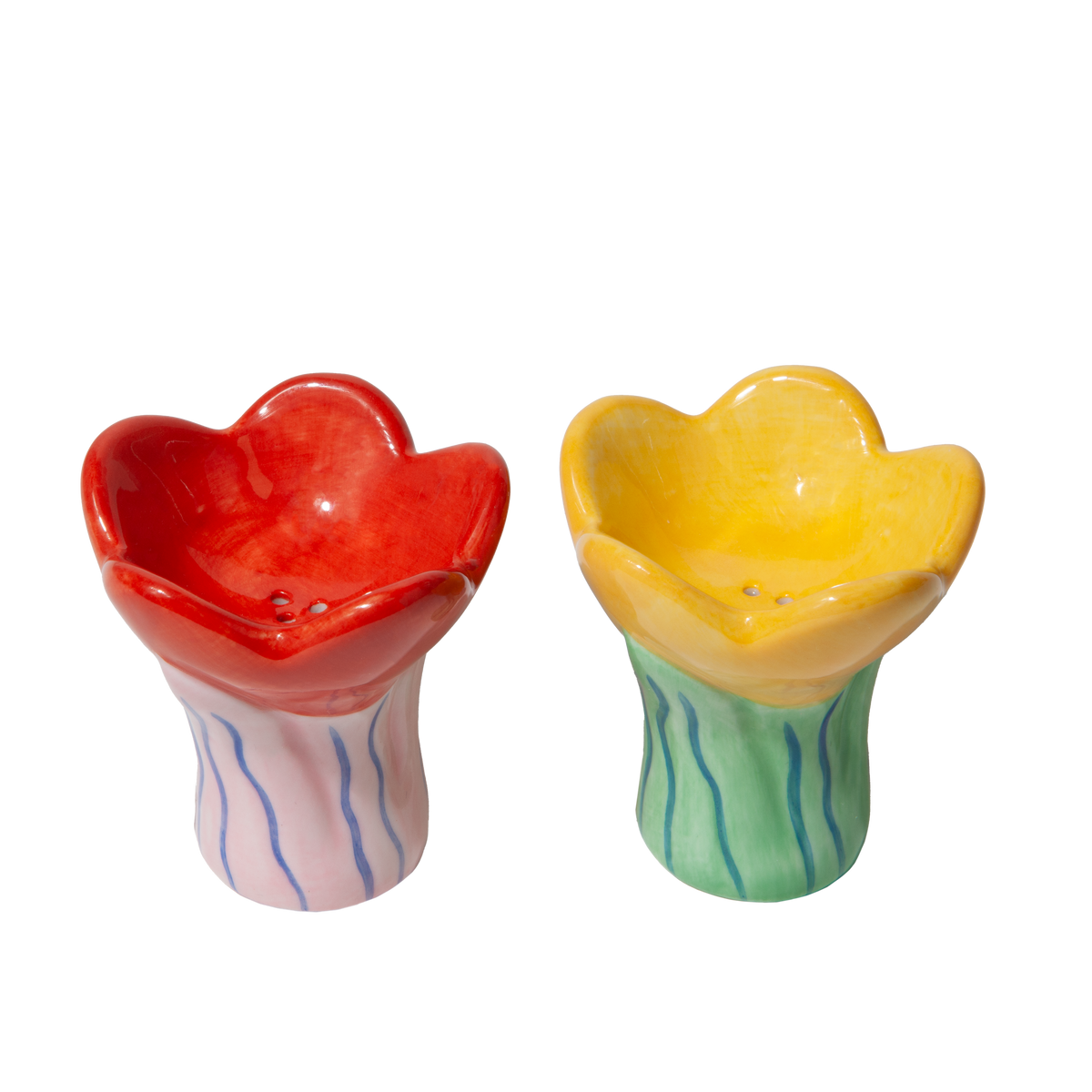 Salière et Poivrière - Fleurs