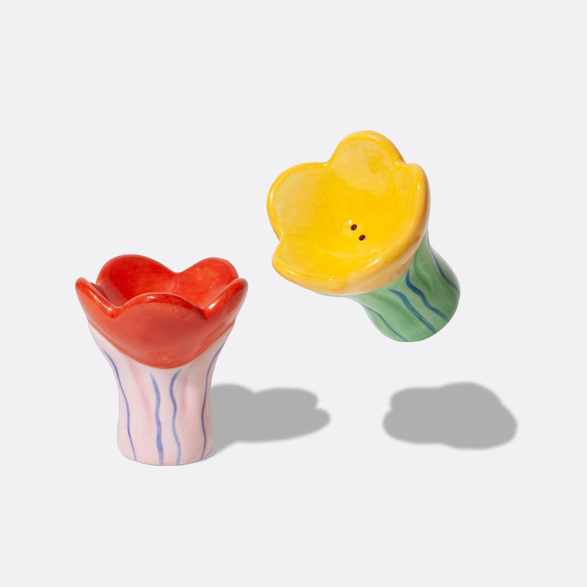 Salière et Poivrière - Fleurs