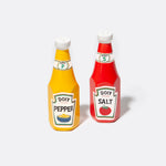 Salière et Poivrière - Ketchup et moutarde
