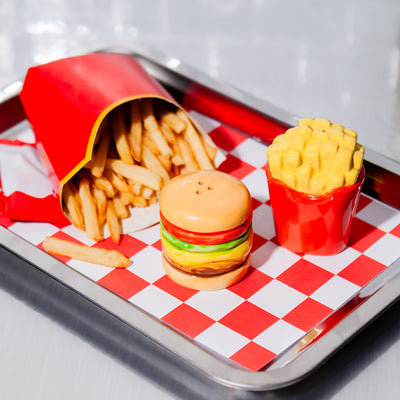 Duo Salière & Poivrière "Frites et Burger" – Style Fast Food