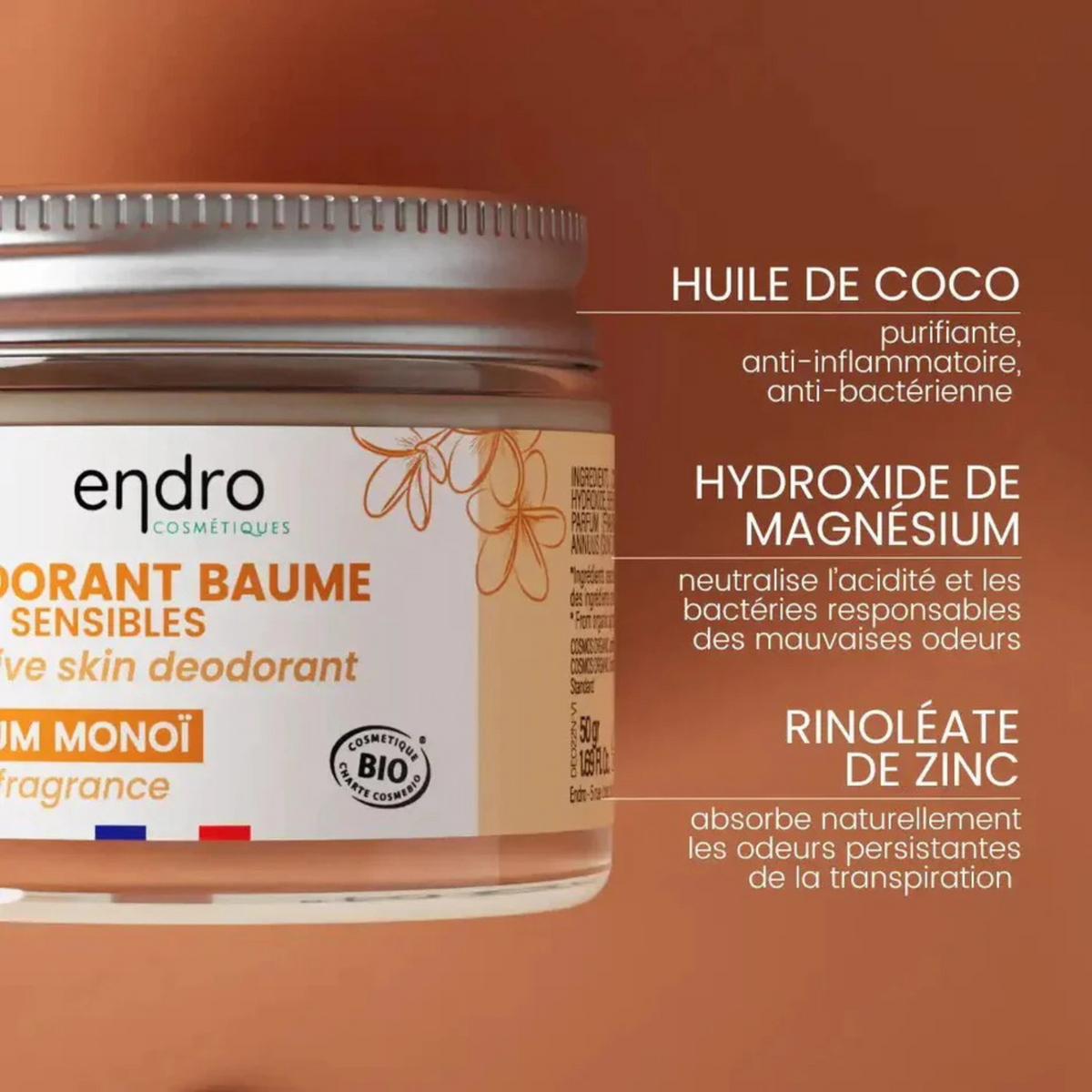 Déodorant Peaux Sensibles - Monoï