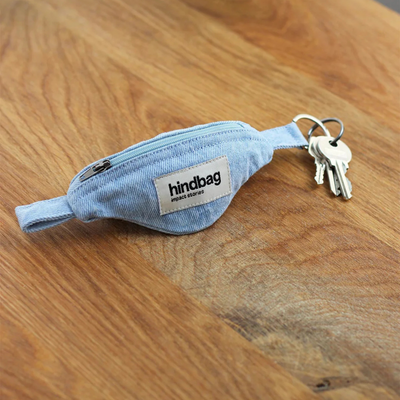 Porte-clés banane Côme - Denim Bleu