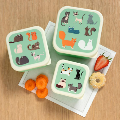Set de 3 Boîtes "Snack Nine Lives"