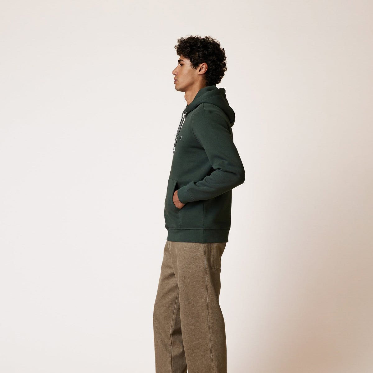 DIRAC  Sweat à capuche vert foncé XL
